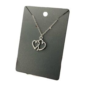 Silver heart necklace